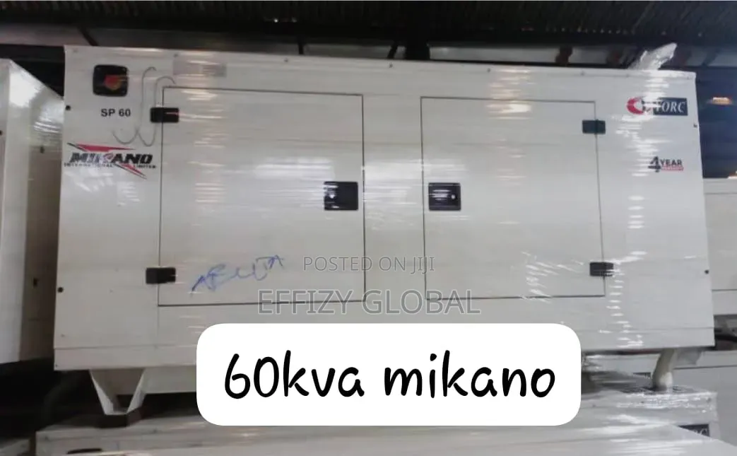 Brand New Original Mikano 60kva Soundproof Diesel Generator