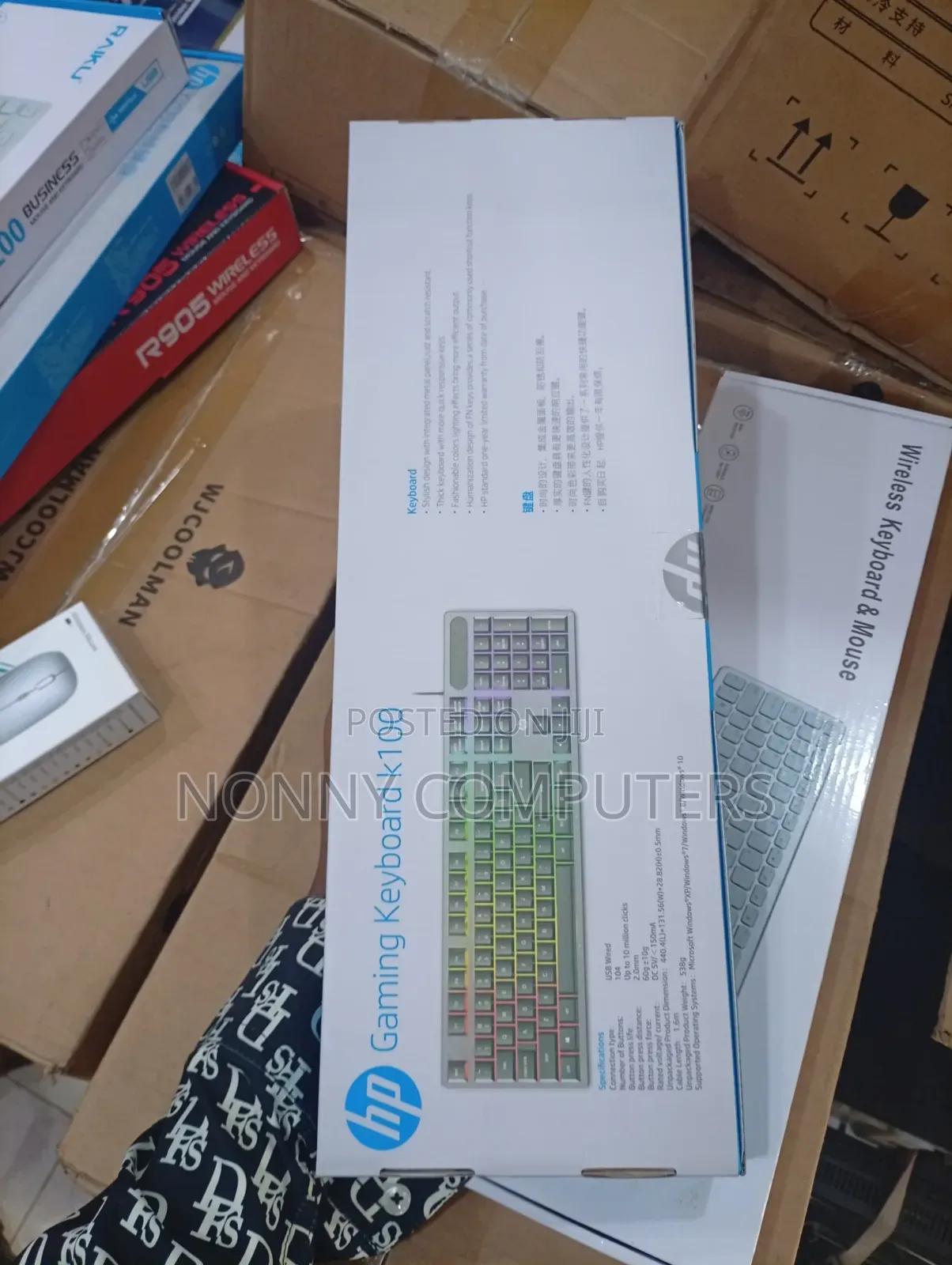 Hp RGB Gaming Keyboard Usb Full-Size Wired Keyboard