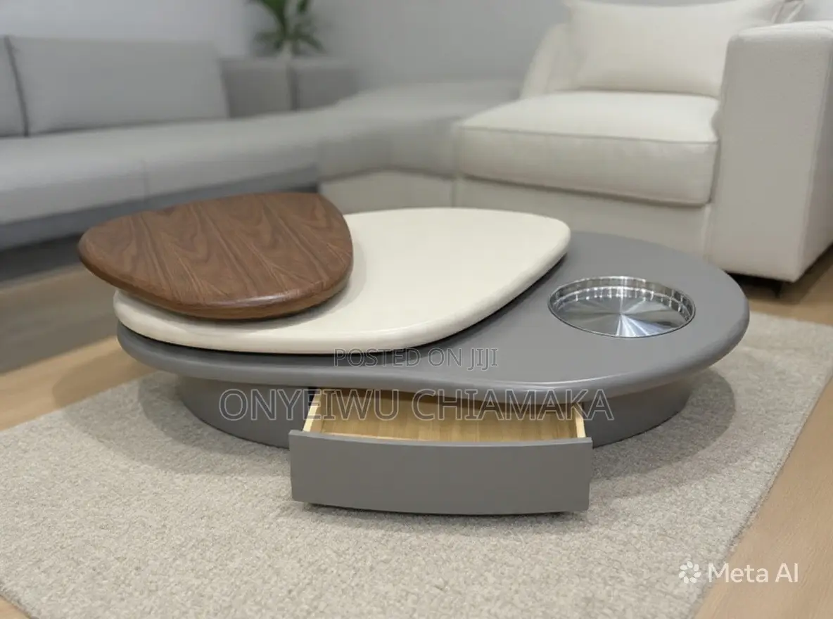 Modern Luxury Center Table With Storage Drawer