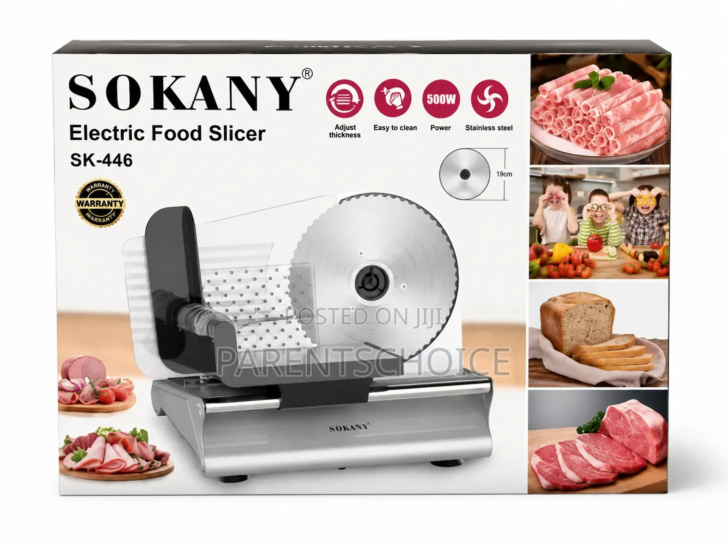 Sokany Electric Food Slicer (Sk-446)