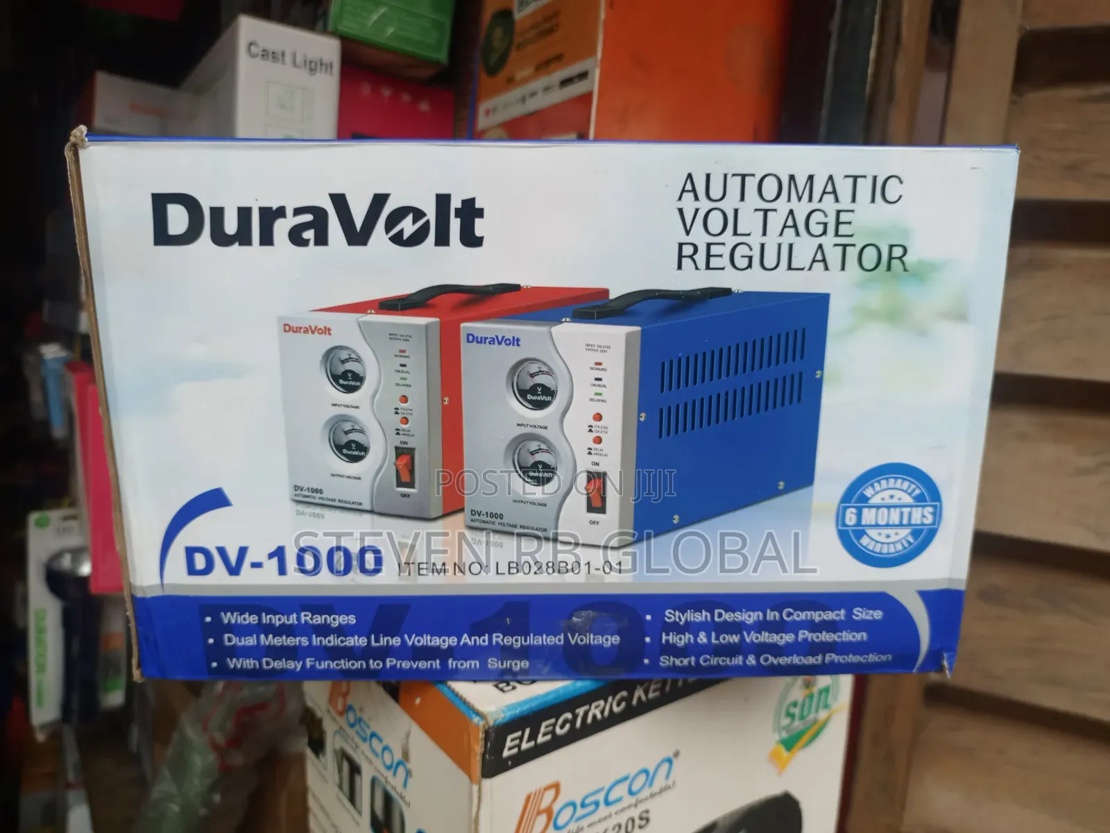 Duravolt 1000w Automatic Voltage Relay Stabilizer | Dv-1000