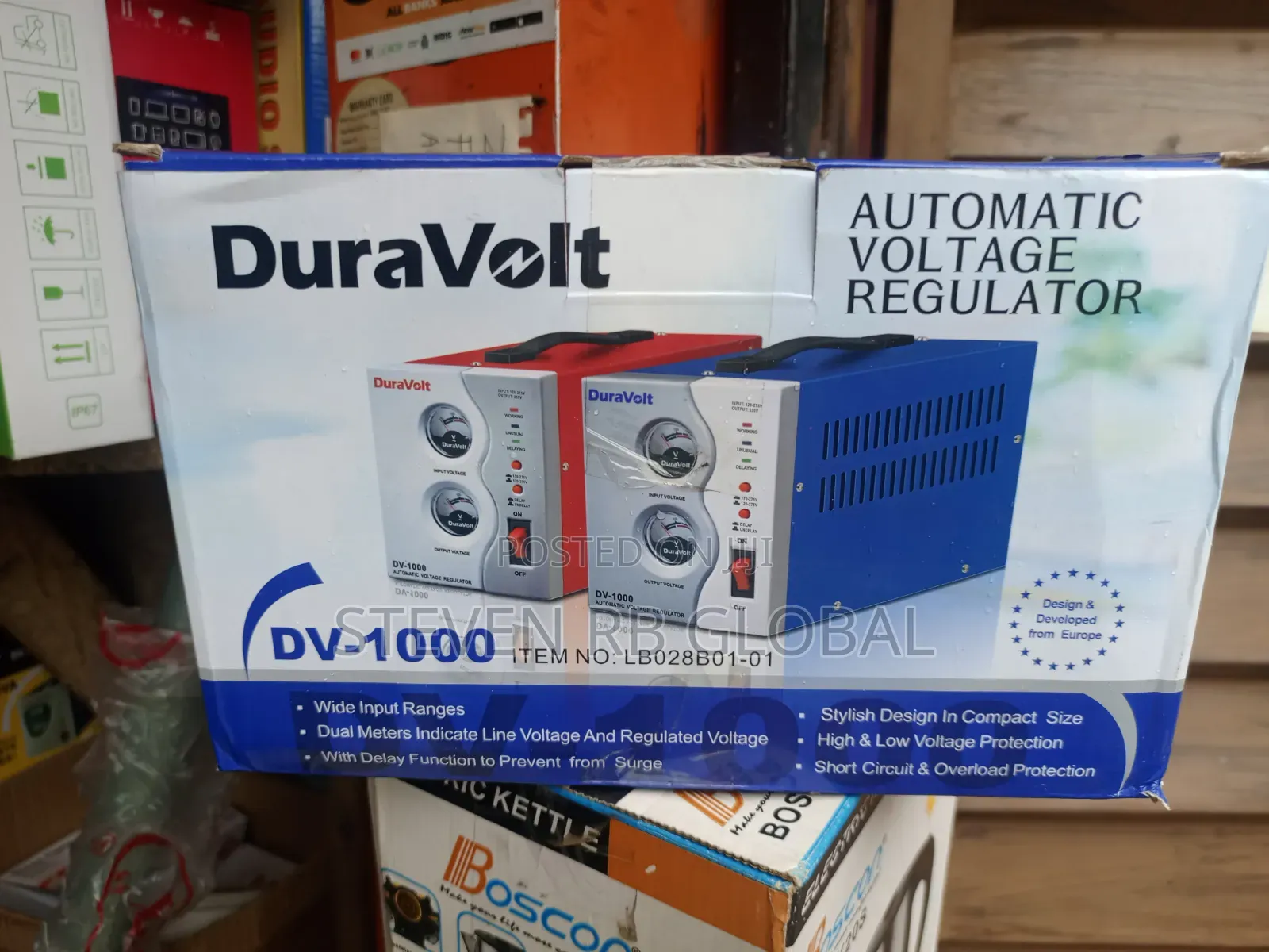Duravolt 1000w Automatic Voltage Relay Stabilizer | Dv-1000