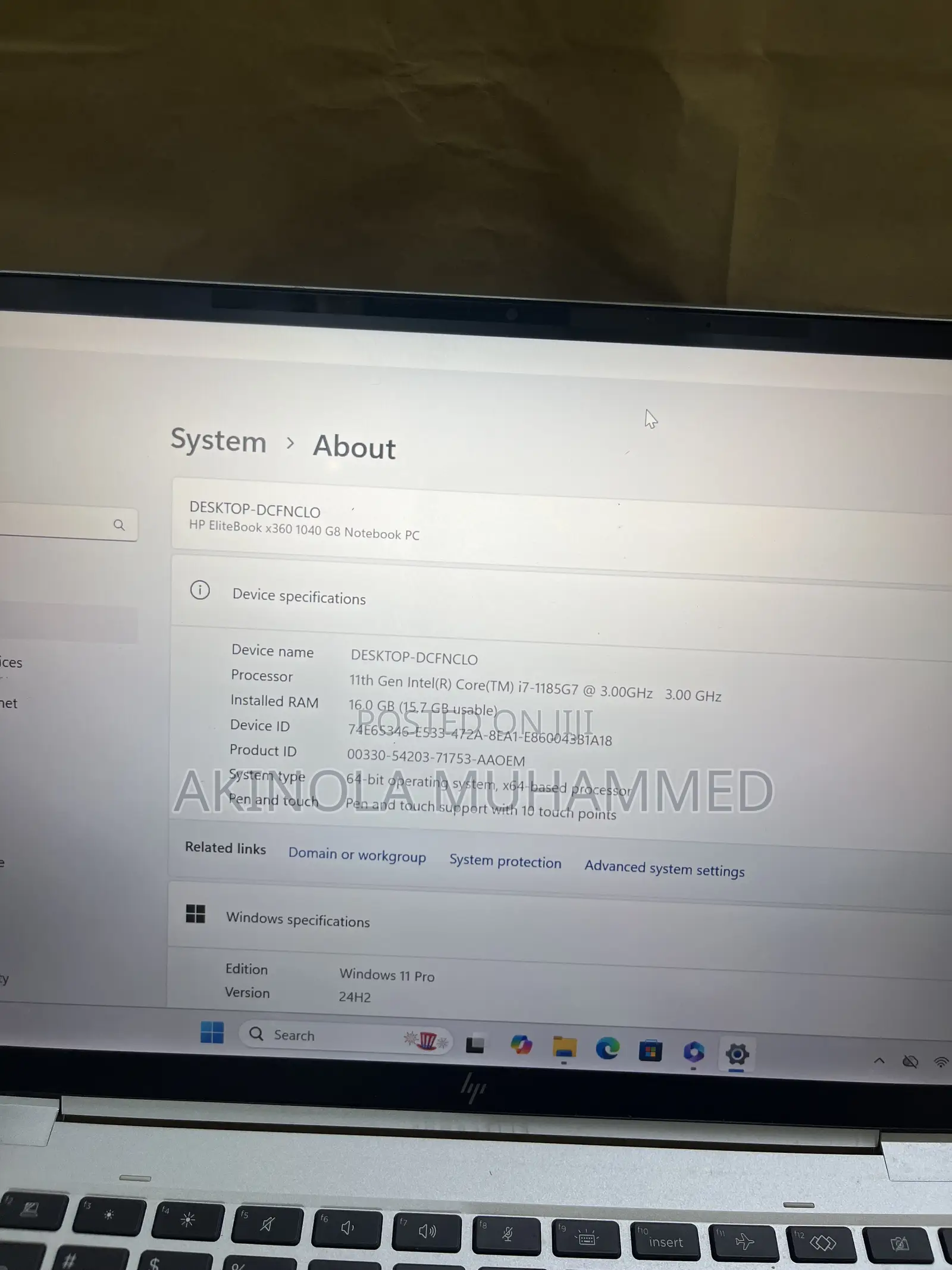 Laptop HP EliteBook 1040 G8 16GB Intel Core i7 SSD 512GB