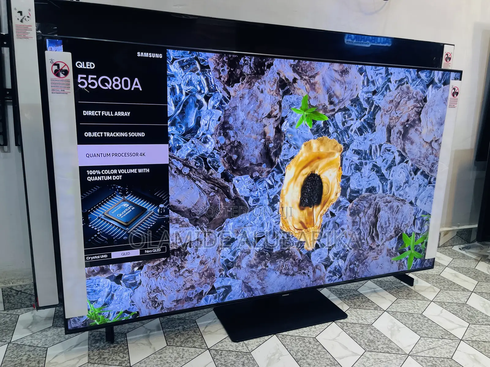 Samsung Qled 55" Q80a Premium Quantum Processor ,120hz Refresh Rate