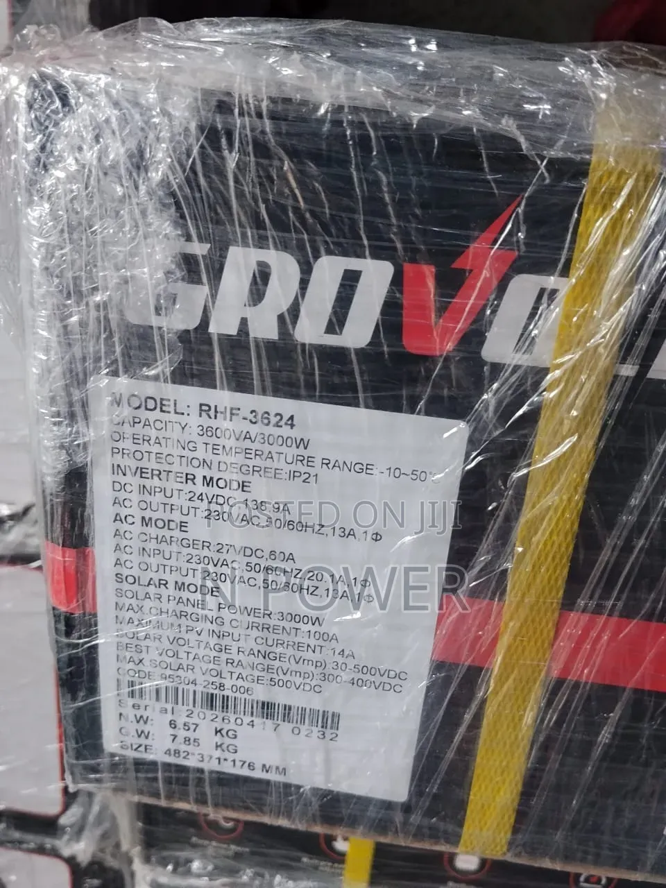 Grovolt Solar 3.6kva/24v Hybrid Inverter