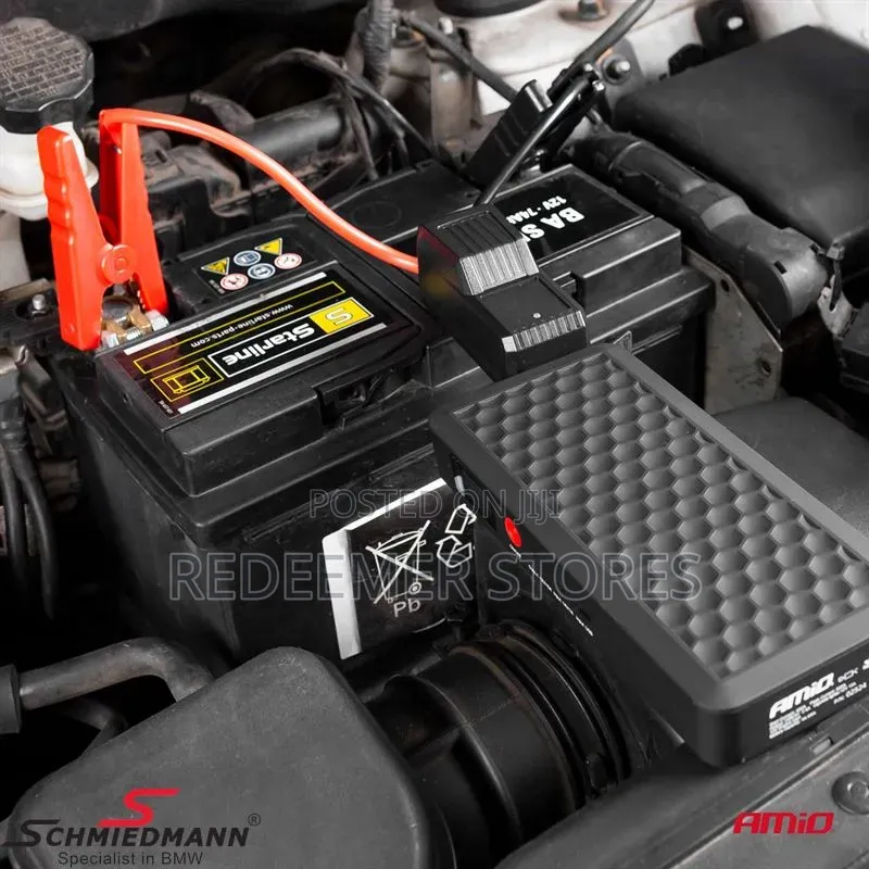 Portable Car Battery Jump Starter With Powerbank 12v 4ah 8000a