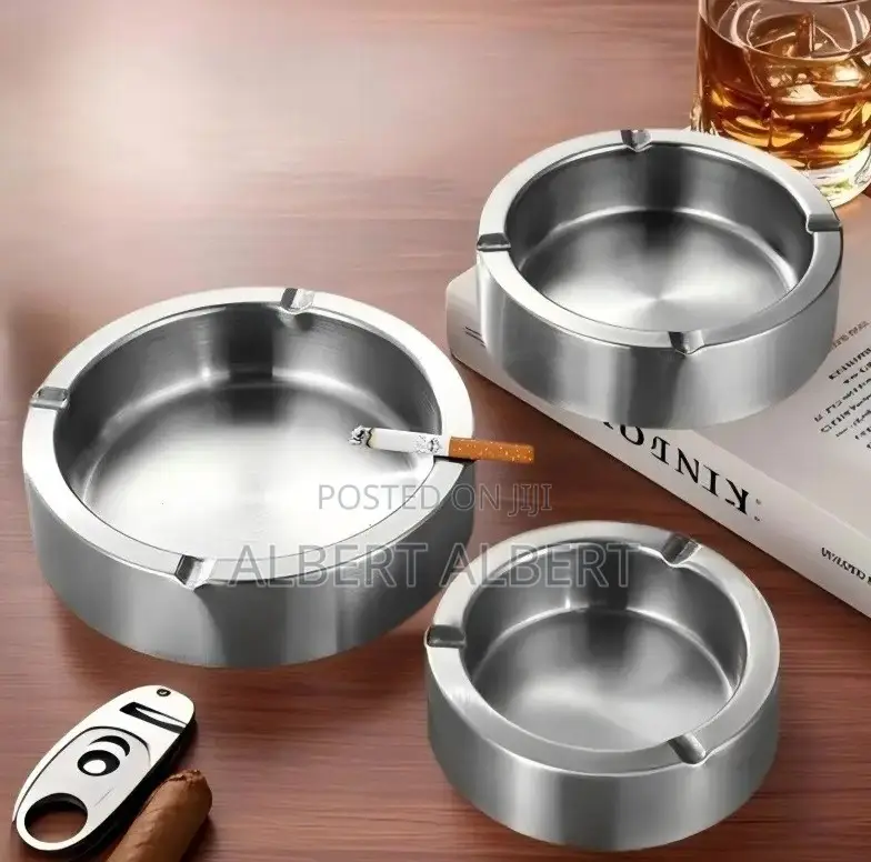 Stainless Steel Ash Tray Silver
