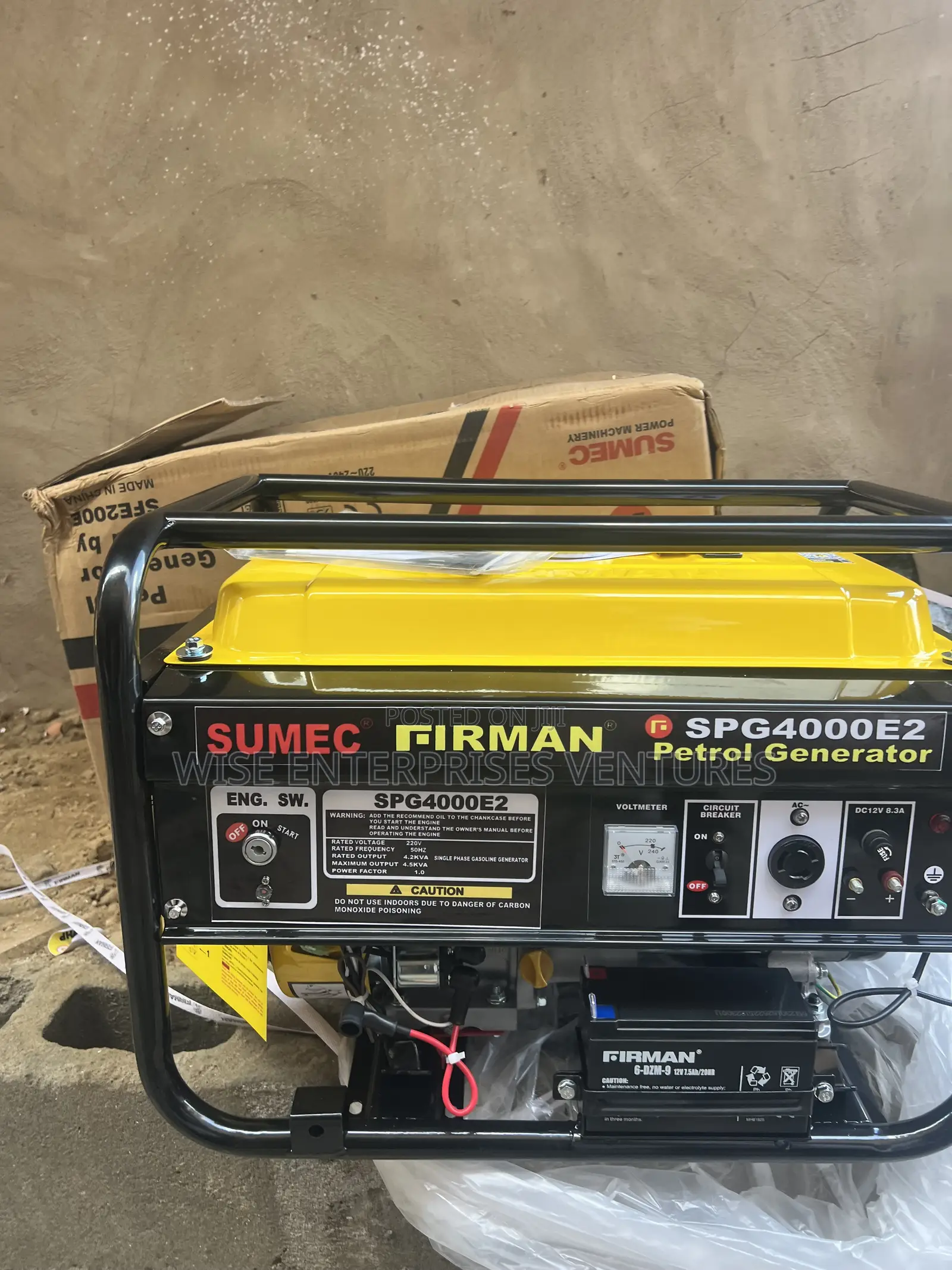 Sumec Firman Spg4000 Key Starter 4.5kva (100% Copper Coil):