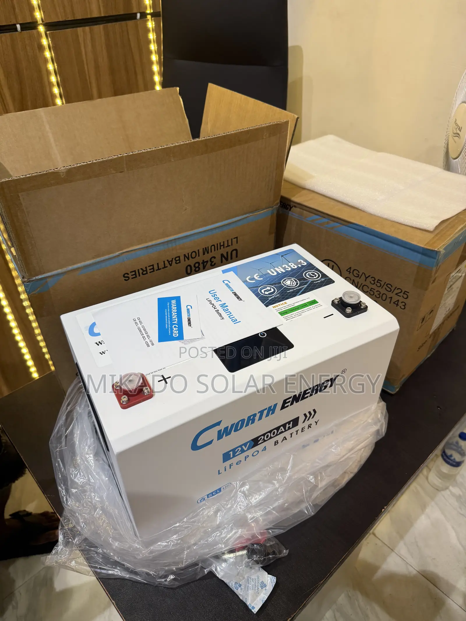 Cworth 2.5kwh 200ah 12v Lifepo4 Lithium Battery – Brand New