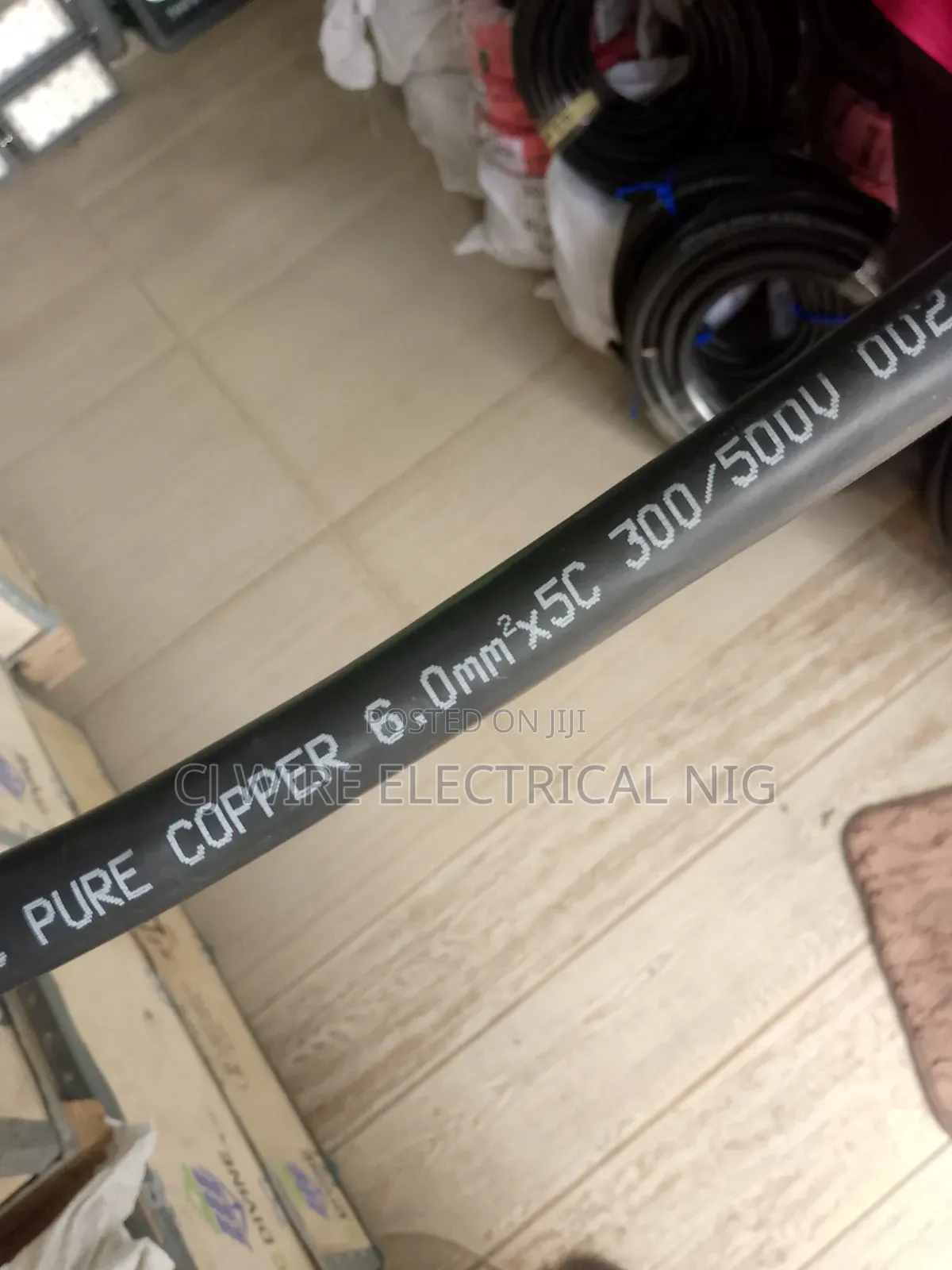 6mm 5core Pure Copper Flexible Wire