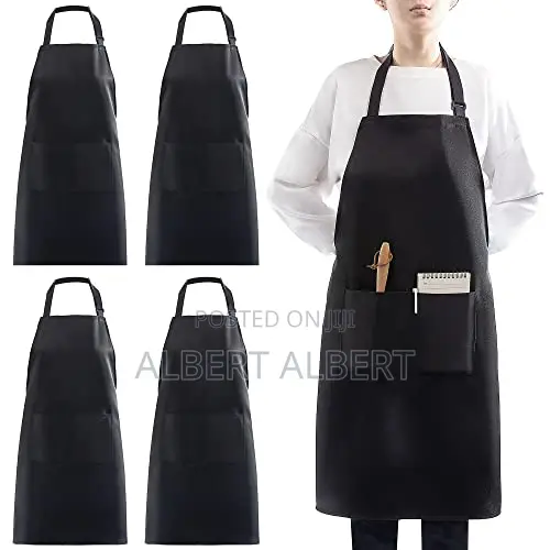 Cotton Apron With Adjustable Neck