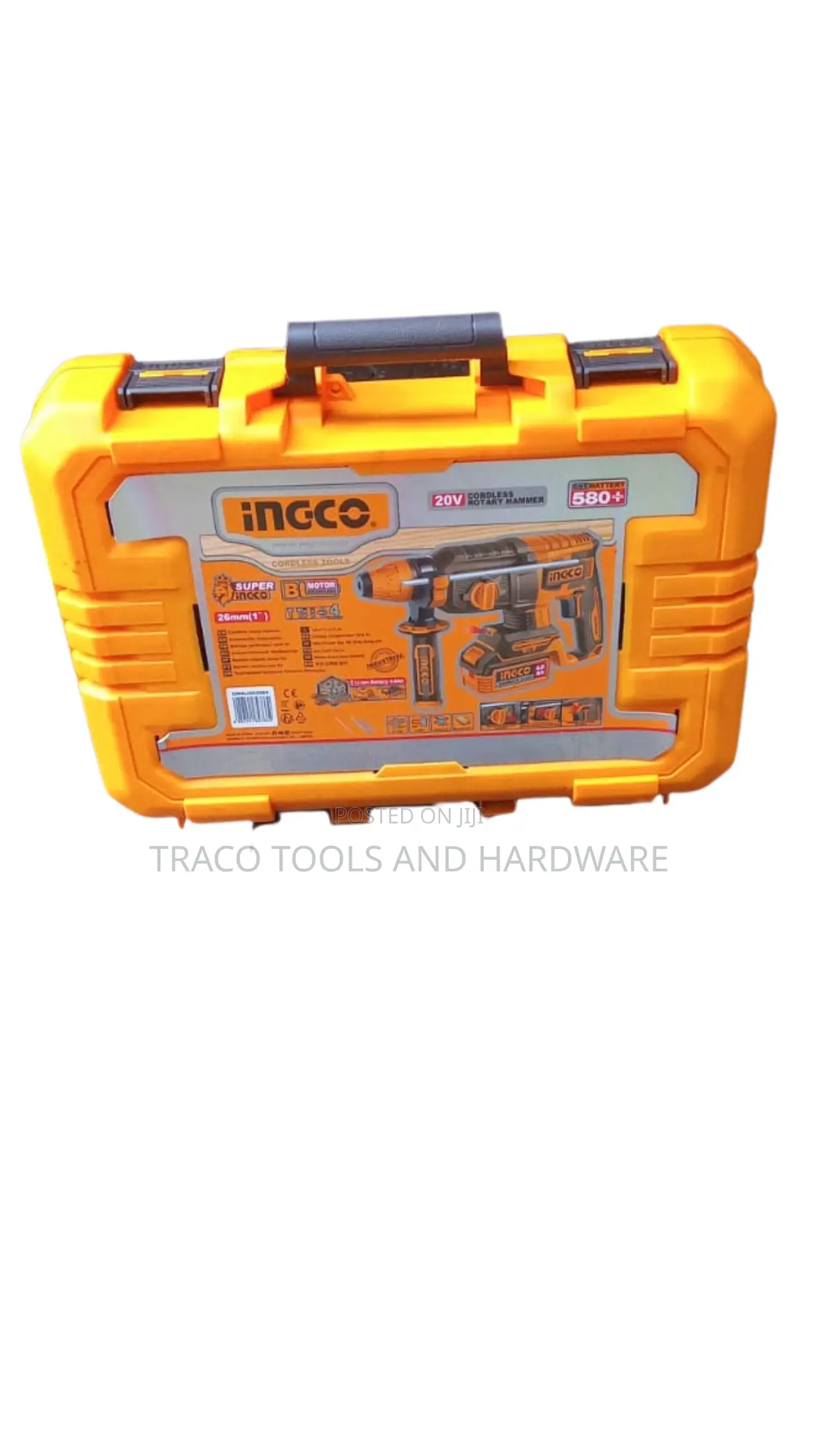 Ingco Super 20v Brushless Cordless Rotary Hammer Kit Crhli202287