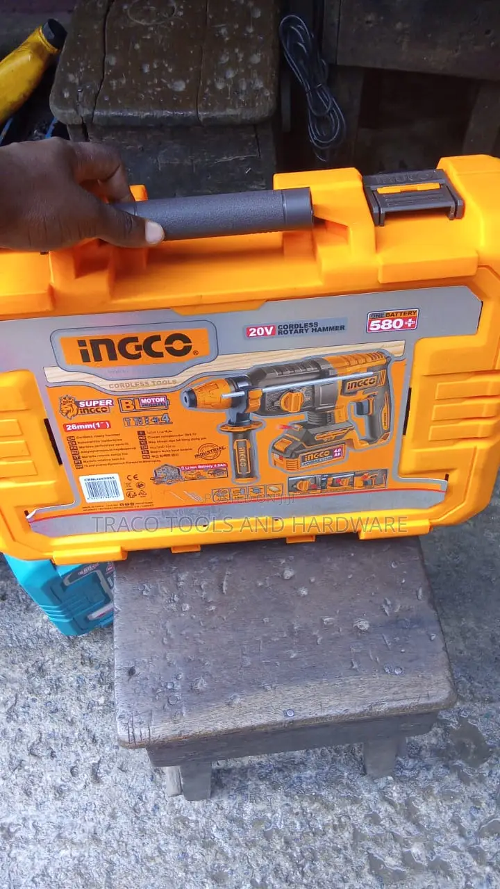Ingco Super 20v Brushless Cordless Rotary Hammer Kit Crhli202287