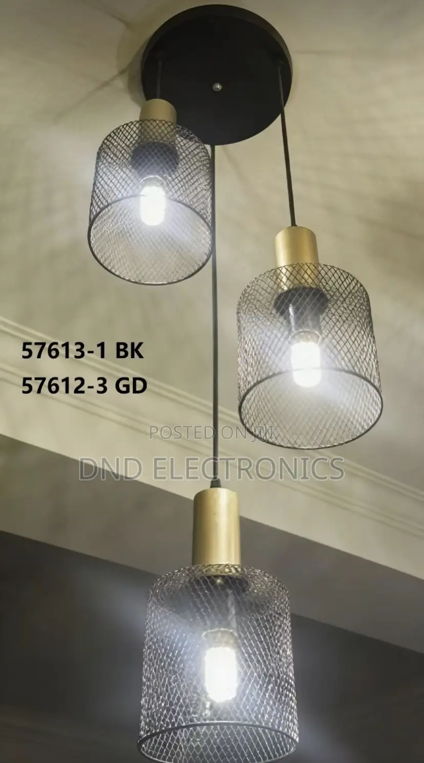 3-Head Industrial Mesh Pendant Light