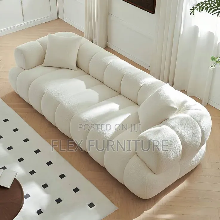 White Color Quality Three Seater Sofa