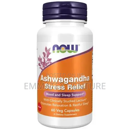 Now Foods Ashwagandha Stress Relief X60 Veg Capsules