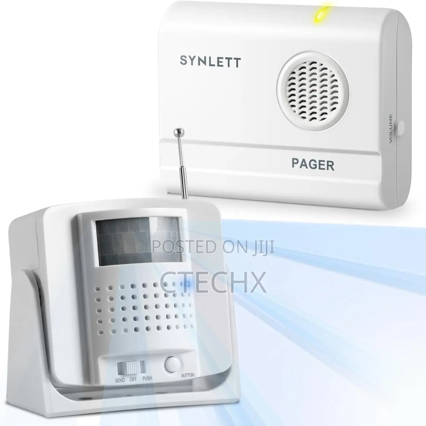 Bed Alarm Caregiver Pager With Wireles Motion Sensor Alarm for Elderly