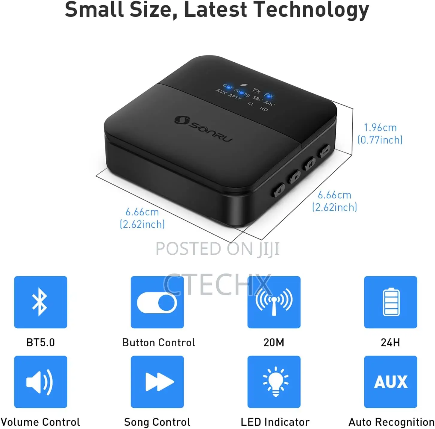 Sonru 2-in-1, Bluetooth Transitter Bluetooth Receiver