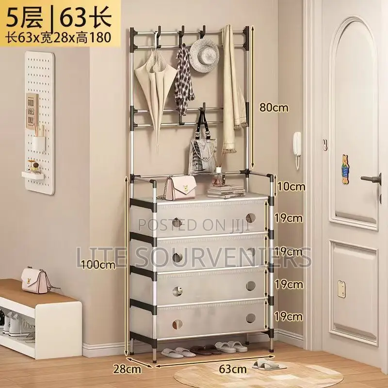 Shoe and Hat Bag Rack