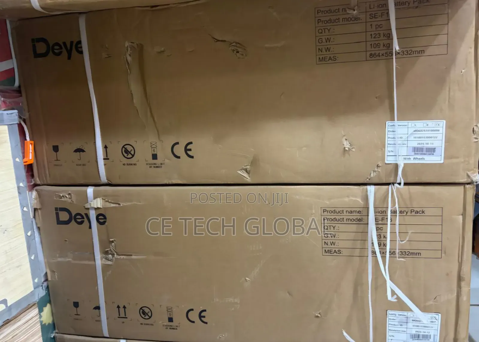 16kwh 51.2v Lithium Battery - Deye