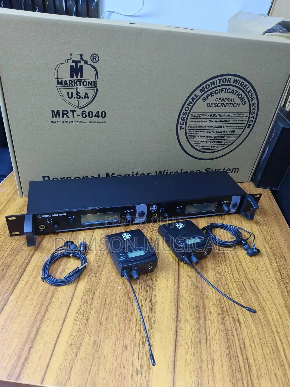 2in1 Marktone MRT-6040 2in1 Inear Wireless Monitor System