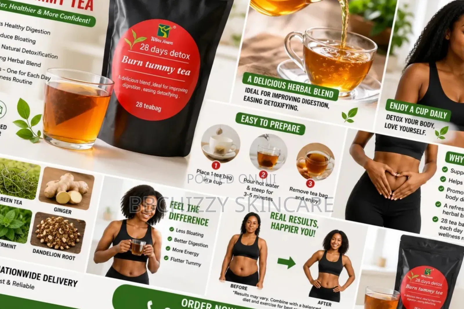 28days Detox Burn Tummy Tea