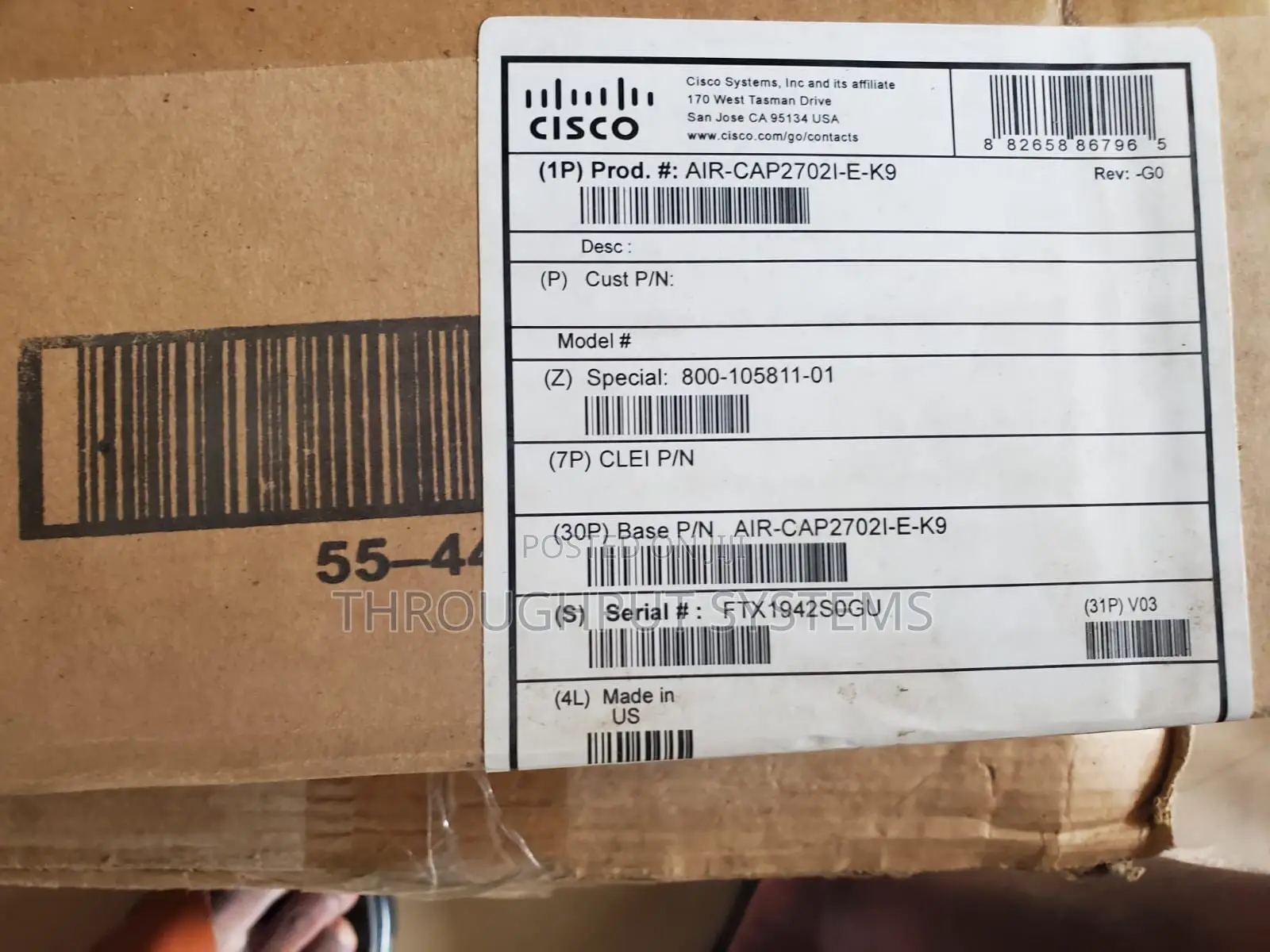 Cisco Air-Cap2702i-E-