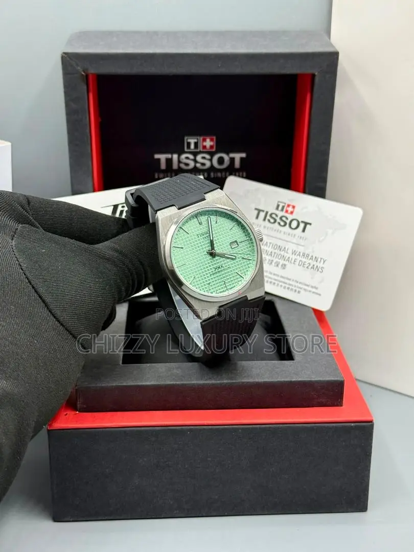 Tissot Quality Luxury Men Rubber Strap Wristwatch