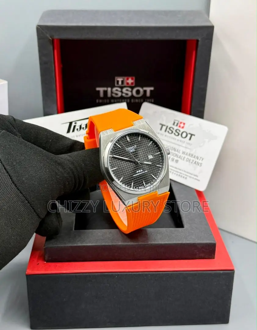 Tissot Quality Luxury Men Rubber Strap Wristwatch