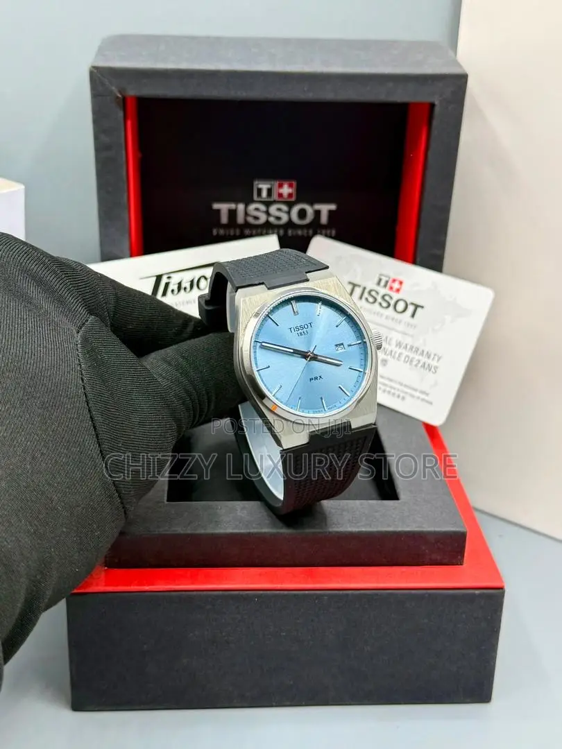Tissot Quality Luxury Men Rubber Strap Wristwatch