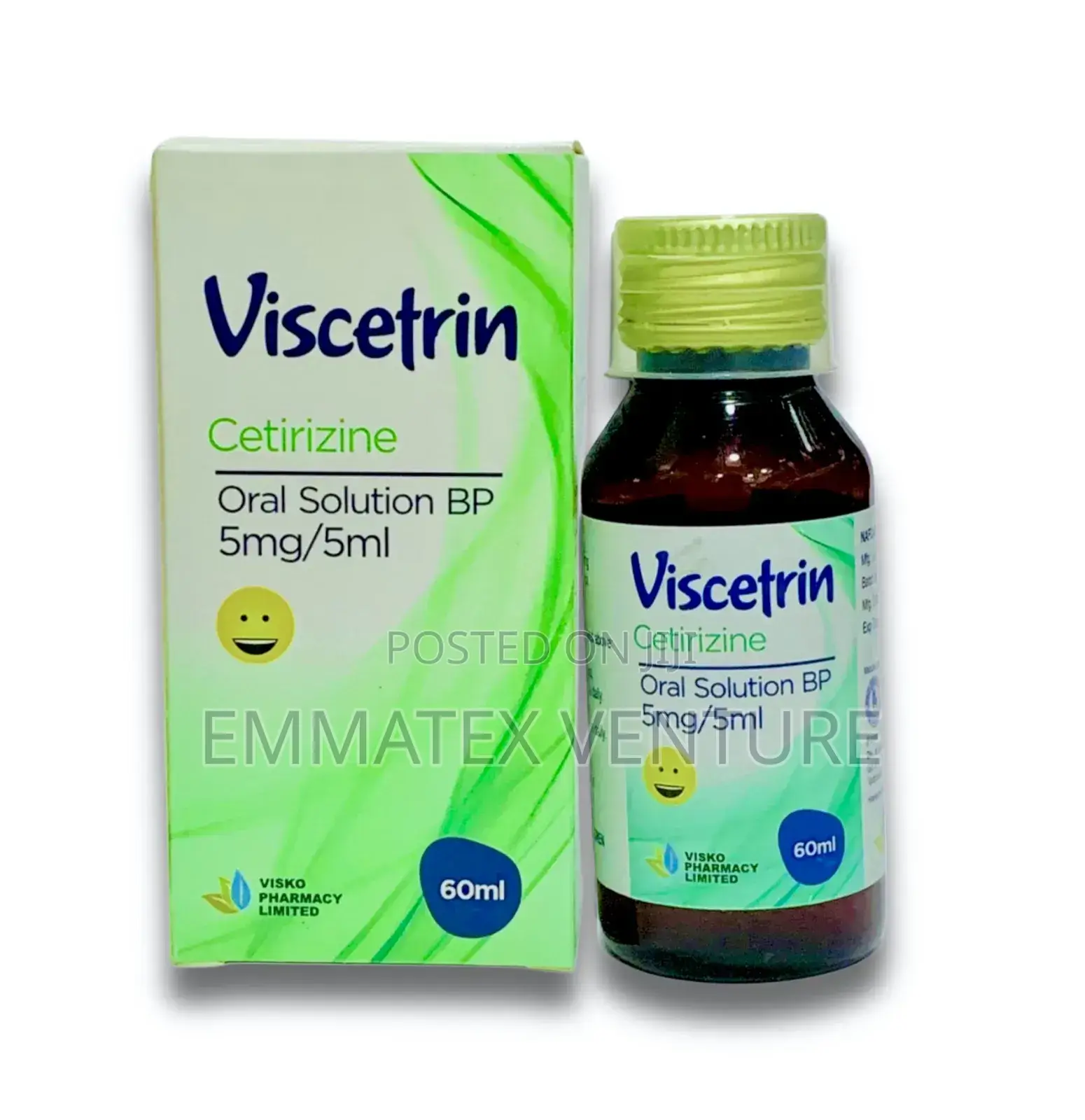 Viscetrin Syrup (Cetirizine) X60ml