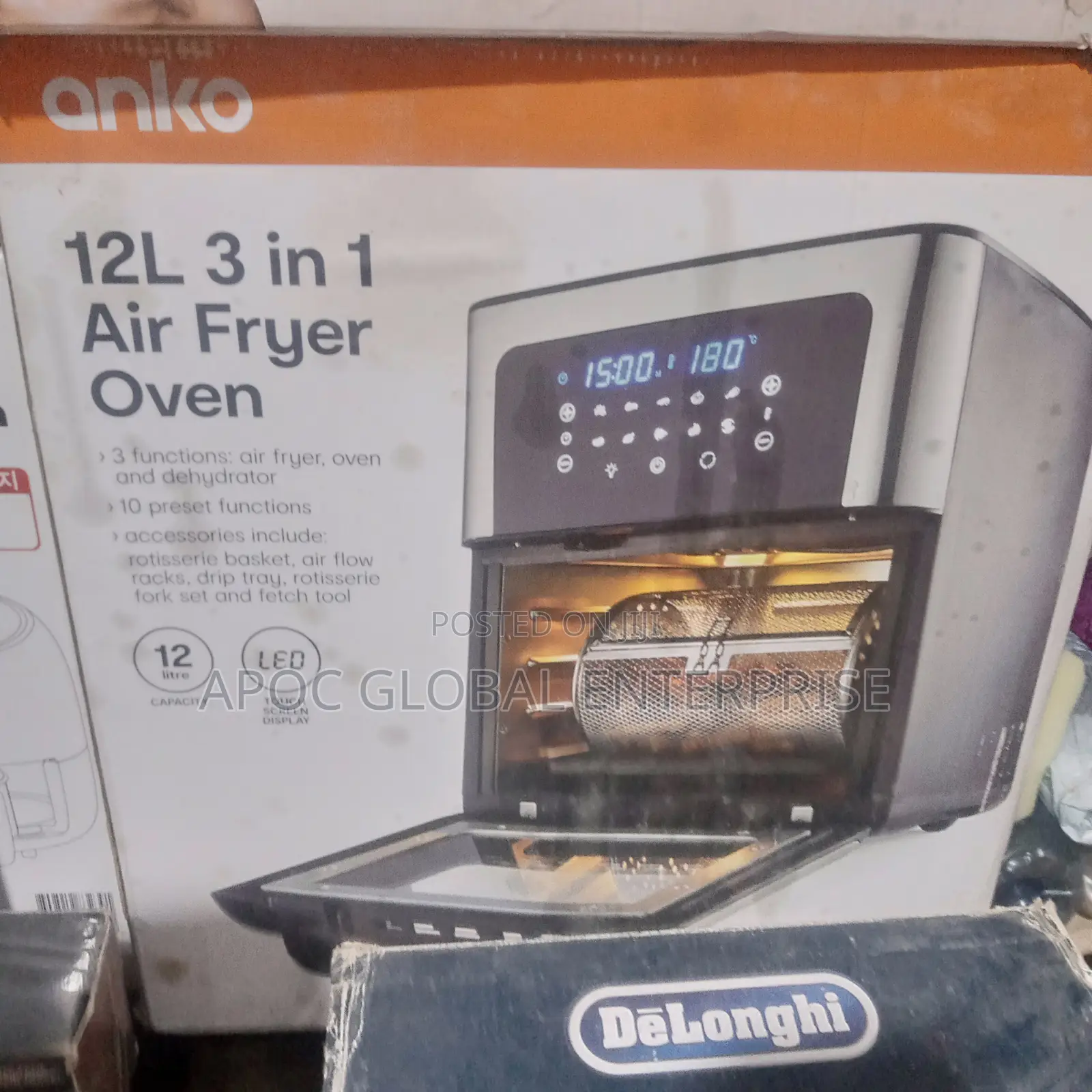 Anko 12l 3 in 1 Air Fryer Oven