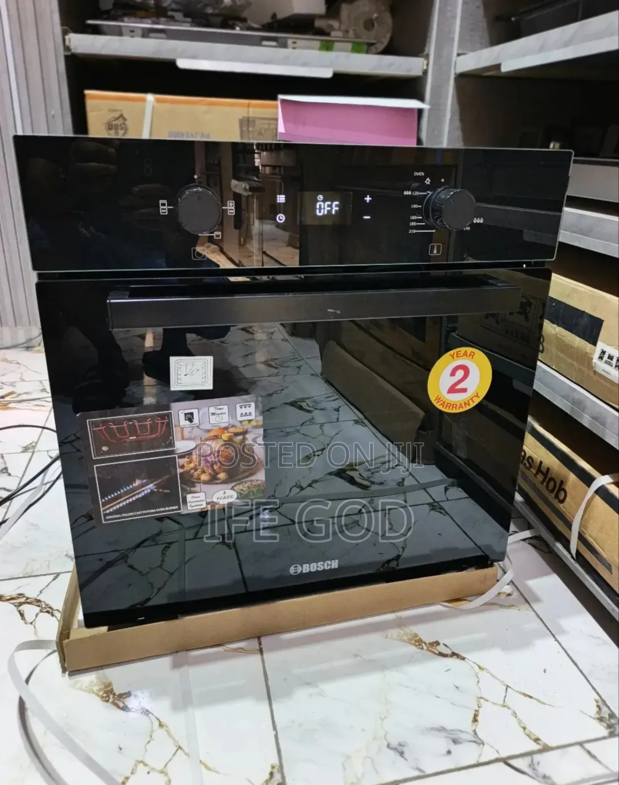 Quality Bosch Inbuilt Cabinet 60cm Gas Electric Oven Led Display.