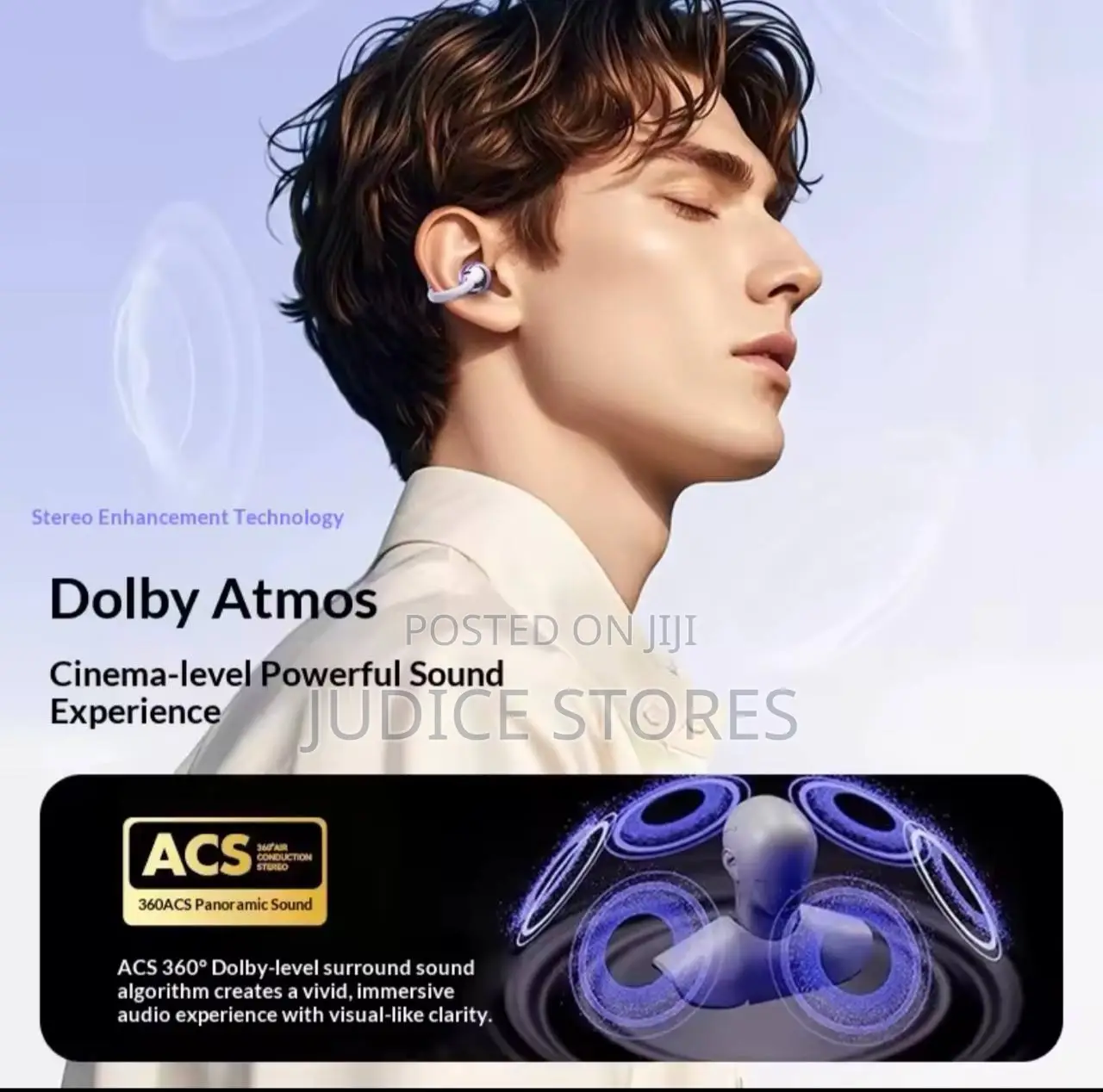 Wireless Clip-on Bluetooth Earbuds