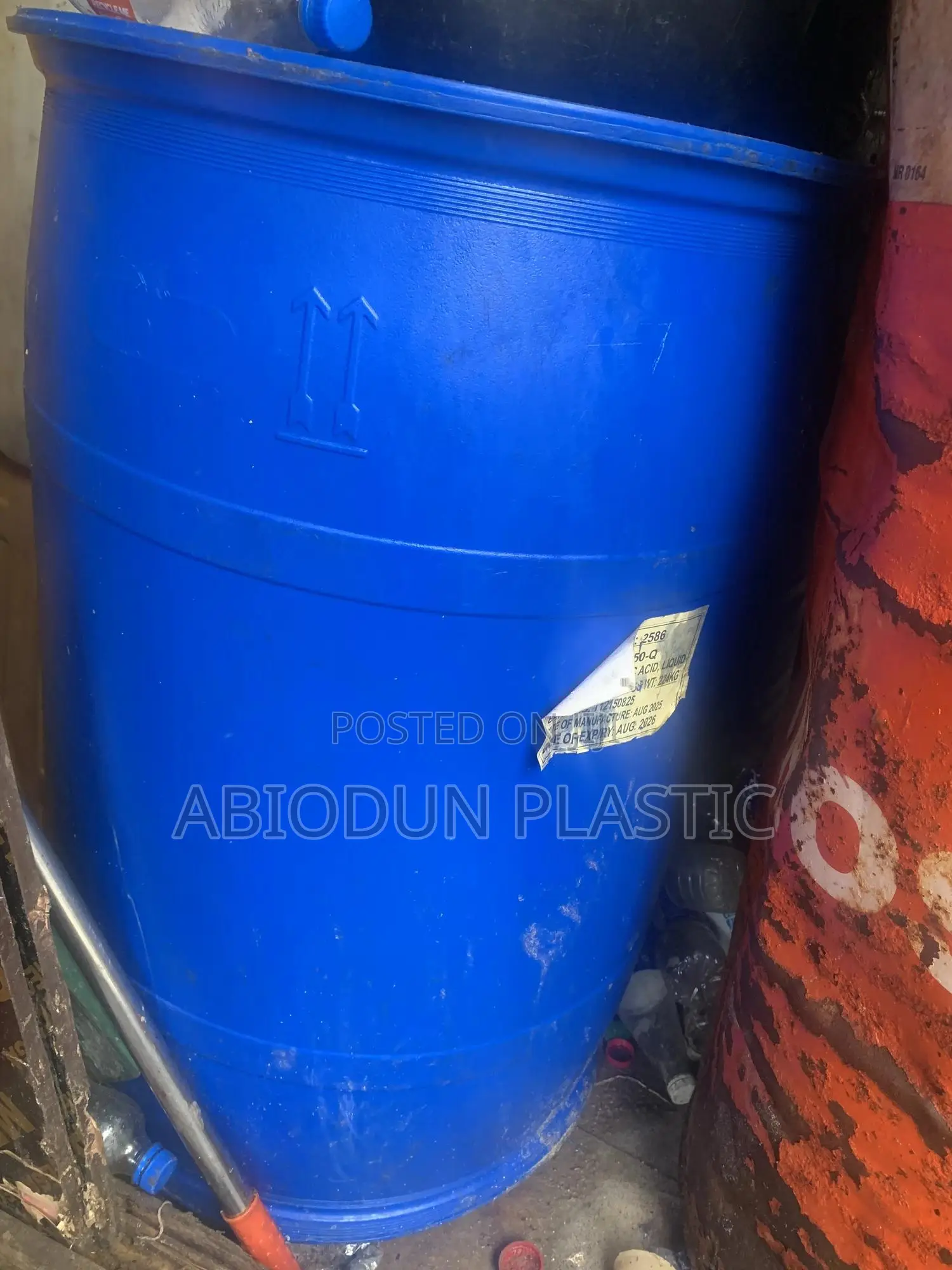 250 Litres Water Drum Cut Already