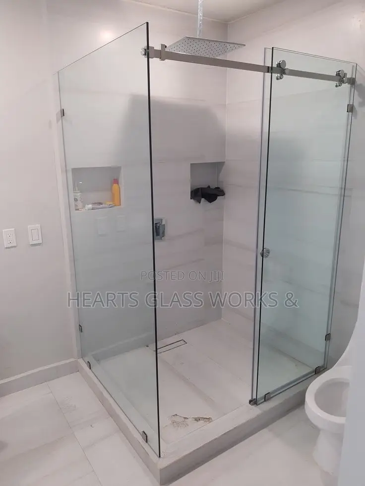 Contemporary Glass Shower Enclosure Installation