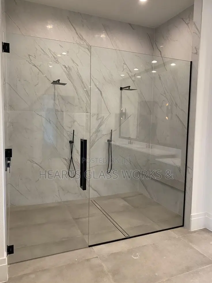 Inline Swinging Door Shower Enclosure