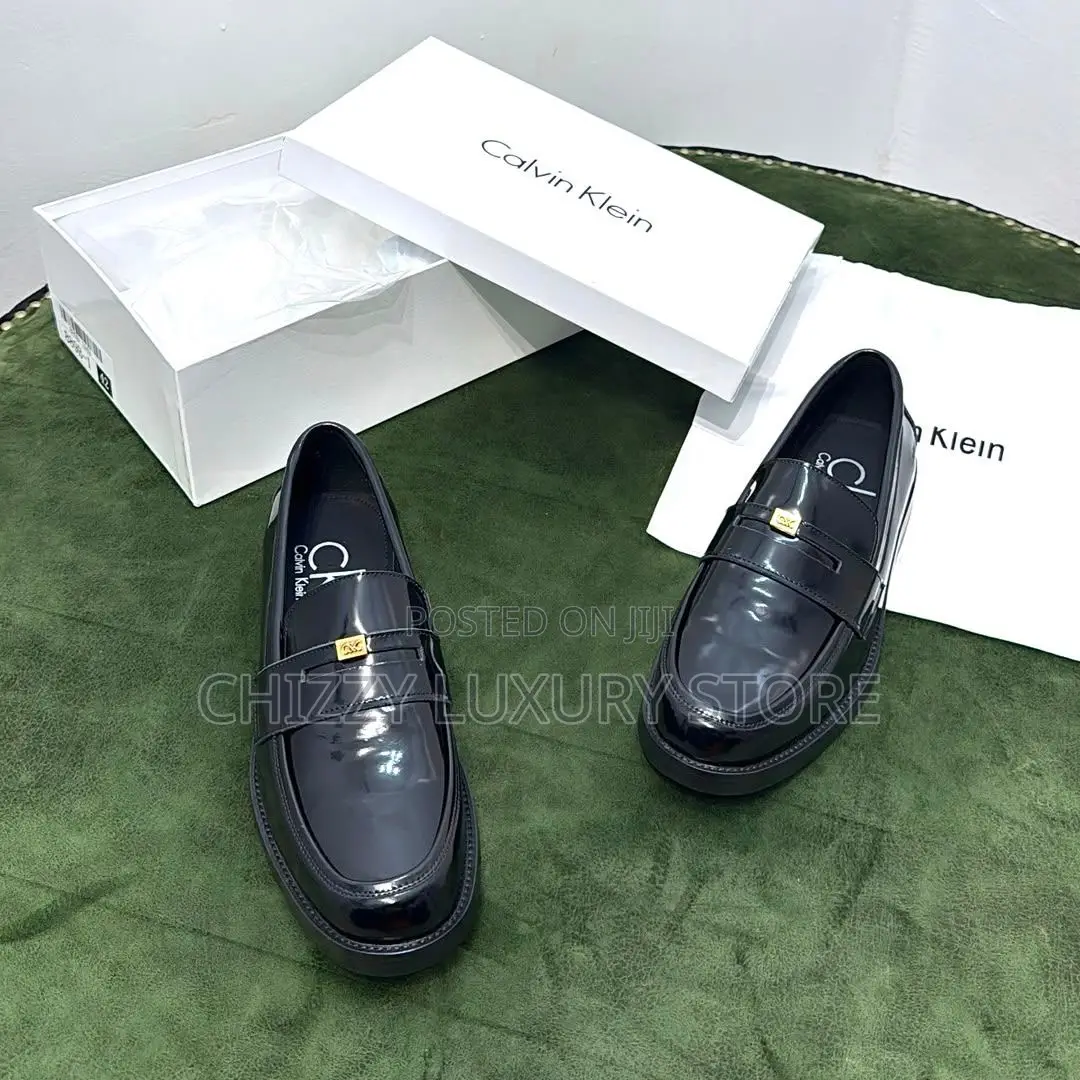 Calvin Klein Quality Luxury Men Genuine Leather Shoe