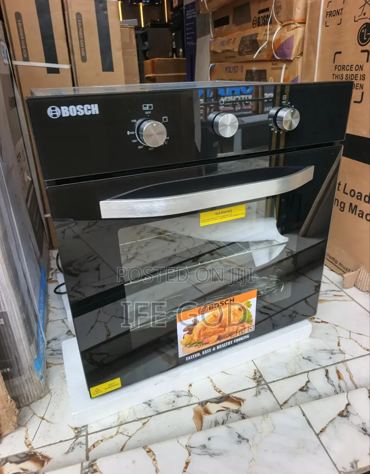 Brand New Bosch Built-in Gas Electric Oven With Grill Timer 60cm