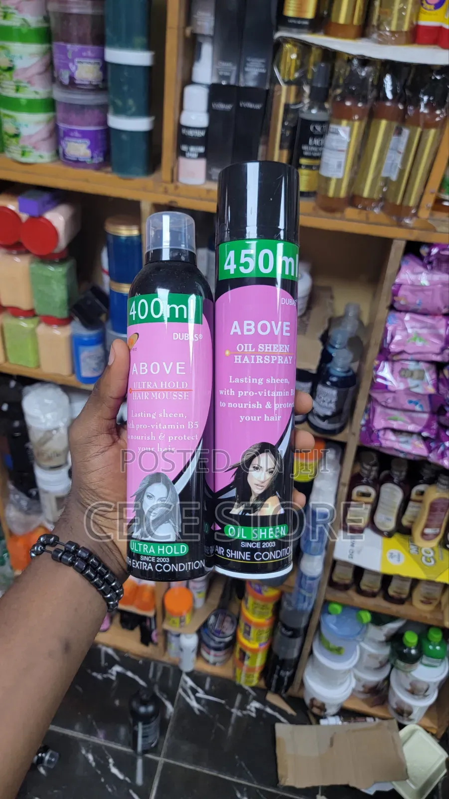 Above Mousse and Oilsheen
