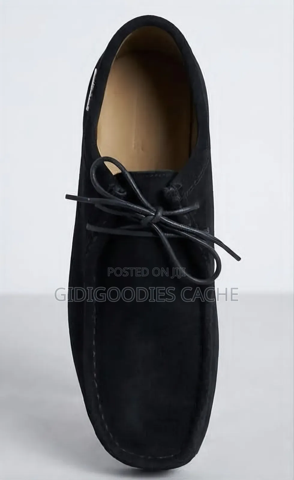 Men's Black Suede Lace-Up Wallabees Size 40-46