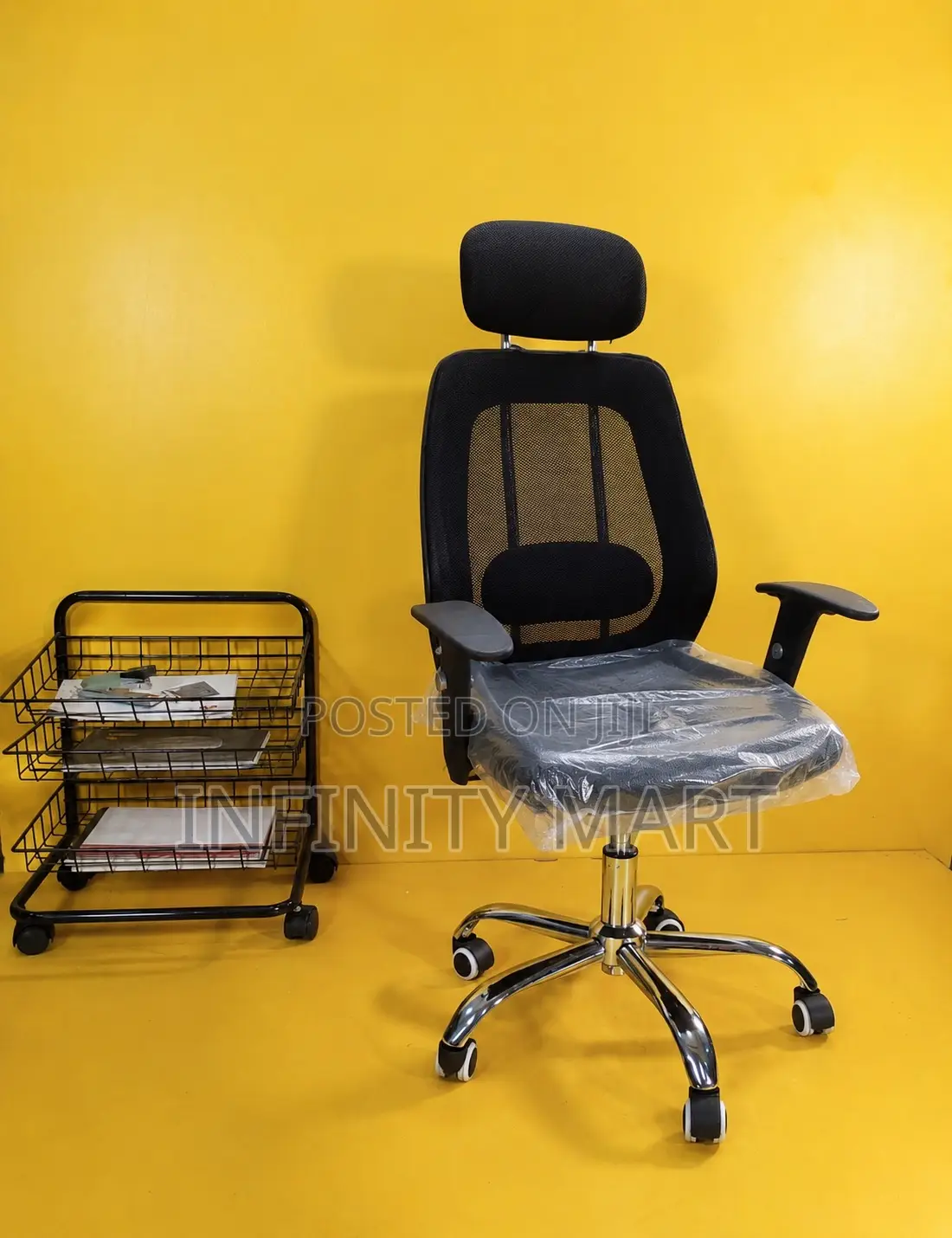 Formal Black Ergonomic Chair.