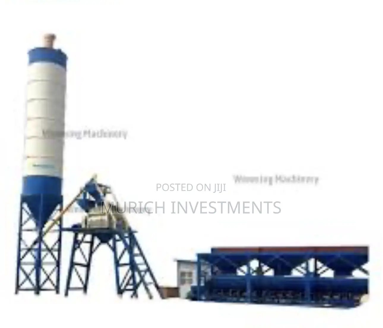 Heavy-Duty 35m3/Hr Concrete Batching Plant With 100t Cement Silo