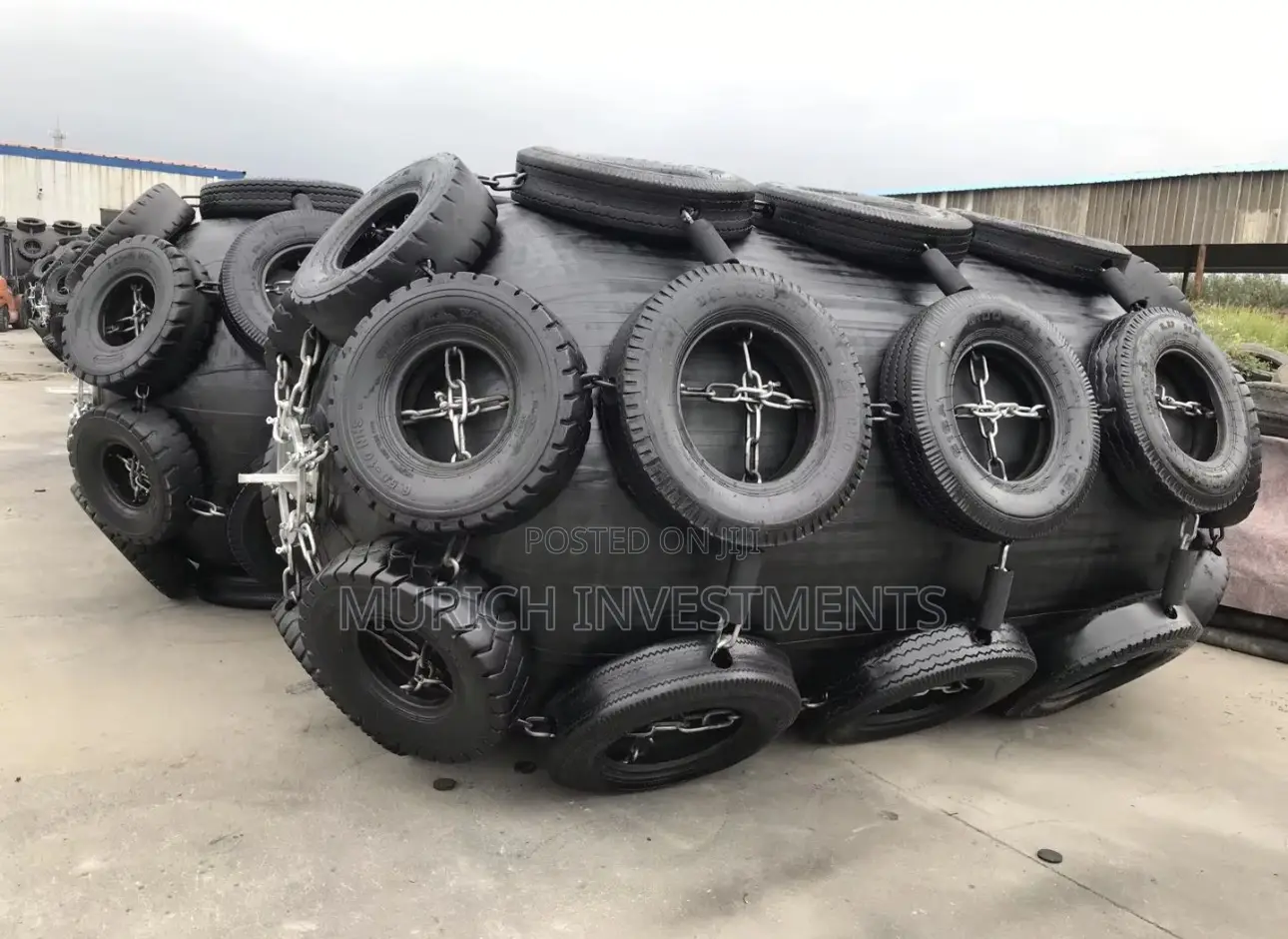 Pneumatic Tyre Fender 2000 × 3500 – Heavy-Duty Marine Fender
