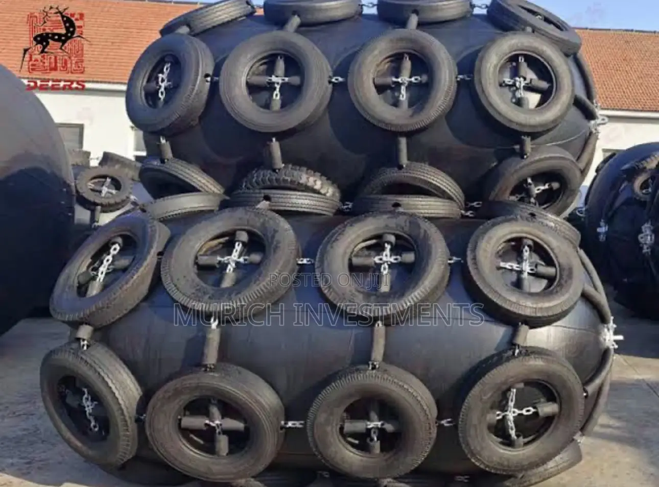 Pneumatic Tyre Fender 2000 × 3500 – Heavy-Duty Marine Fender