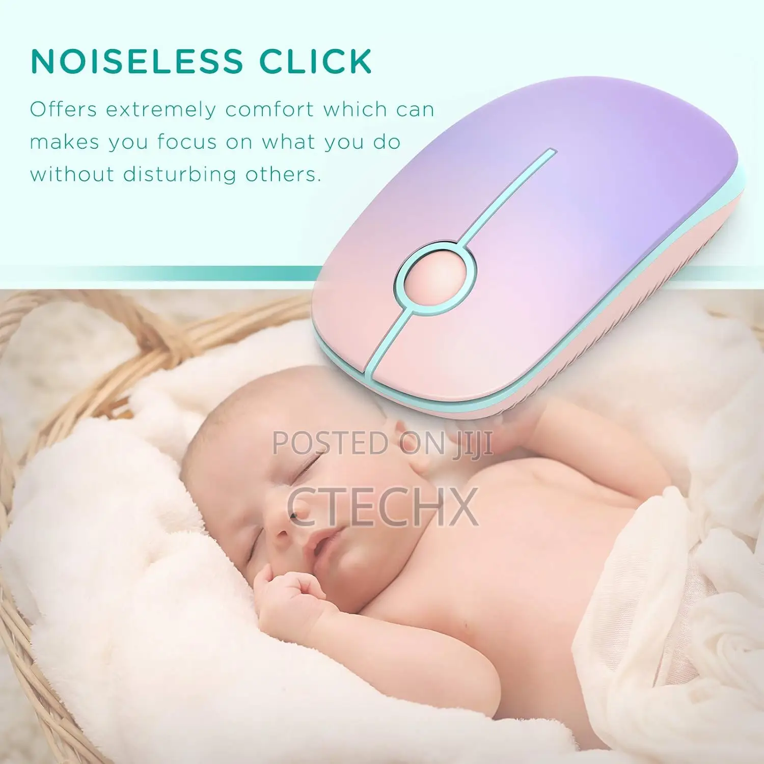 Seenda Wireless Silent Mouse, 2.4g,18 Month Battery Life 1600 High Dpi