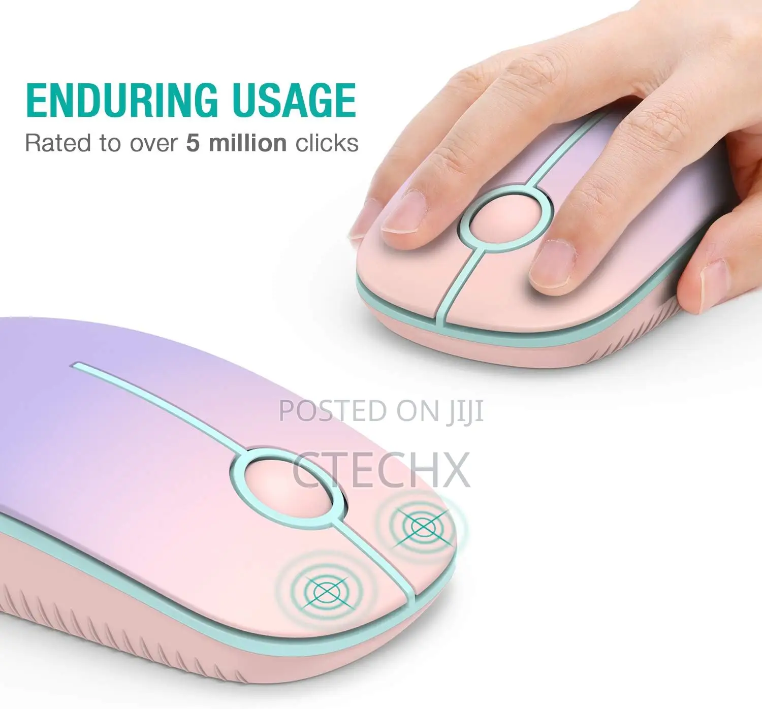 Seenda Wireless Silent Mouse, 2.4g,18 Month Battery Life 1600 High Dpi