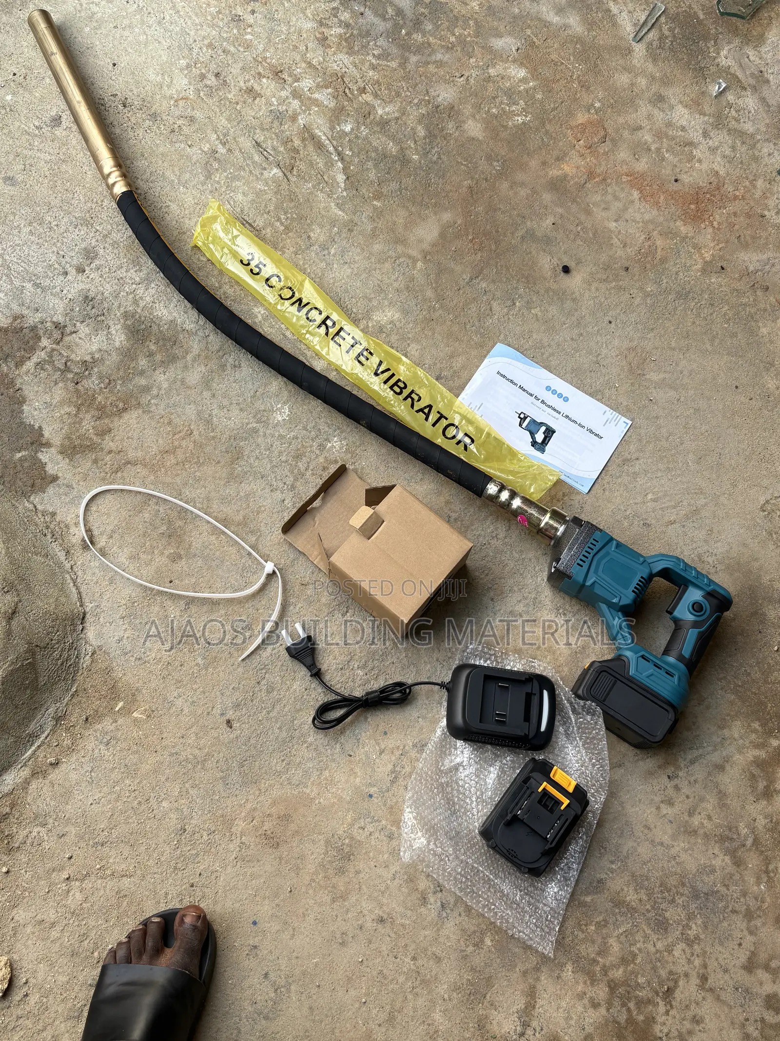 1m Cordless Concrete Vibrator 21v