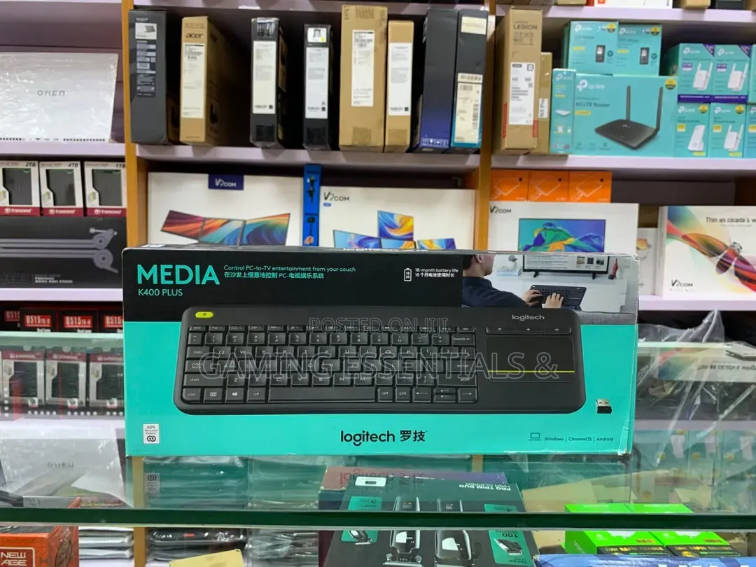 Logitech Plus Wireless Touch Keyboard With Built-in Touchpad