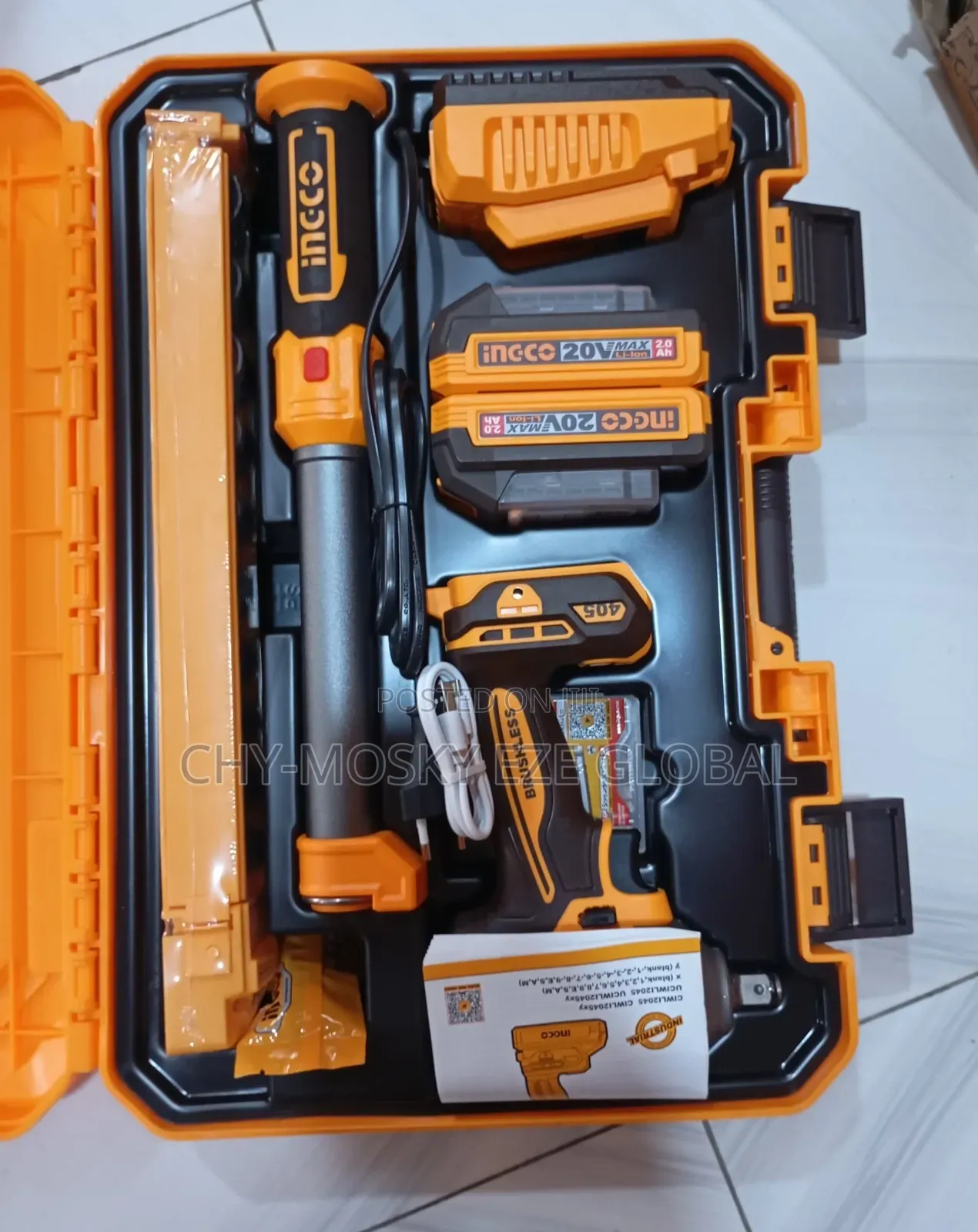 1/2" Cordless Impact Wrench (20v)